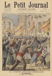 The Spanish-American War: a Spanish regiment setting off to war